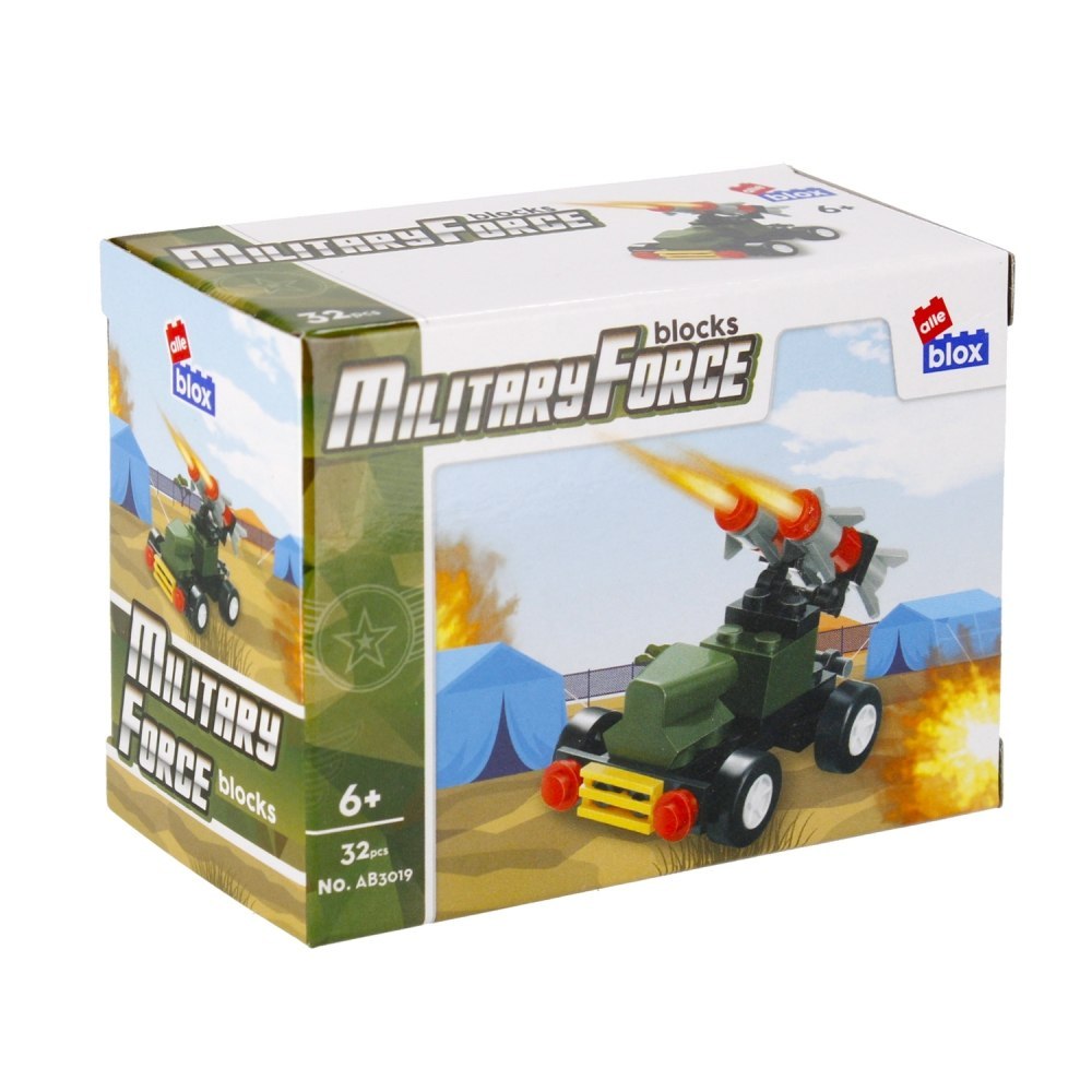 BUILDING BLOCKS 30 ELEMENTS MILITARY ALLEBLOX 492824 ALLEBLOX